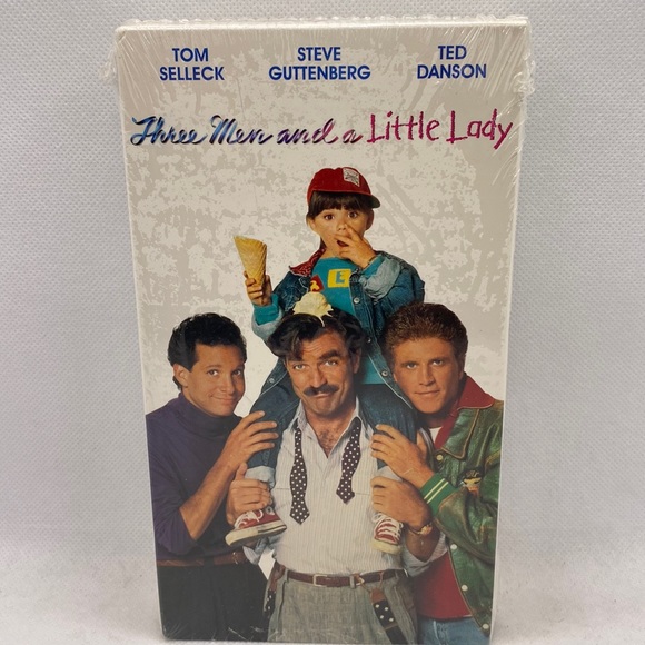 Three Men and a Little Lady VHS Sealed Tom Selleck Steve Guttenberg Ted Danson - Picture 1 of 9